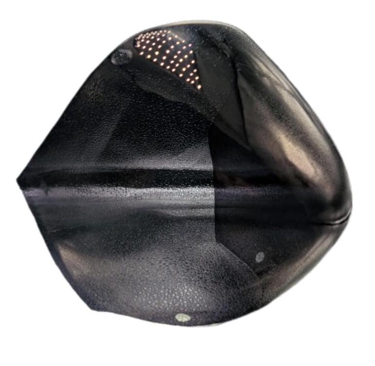 ZillionRoss protogen PETG tinted visor lens with gasket, replacement part, shown from front