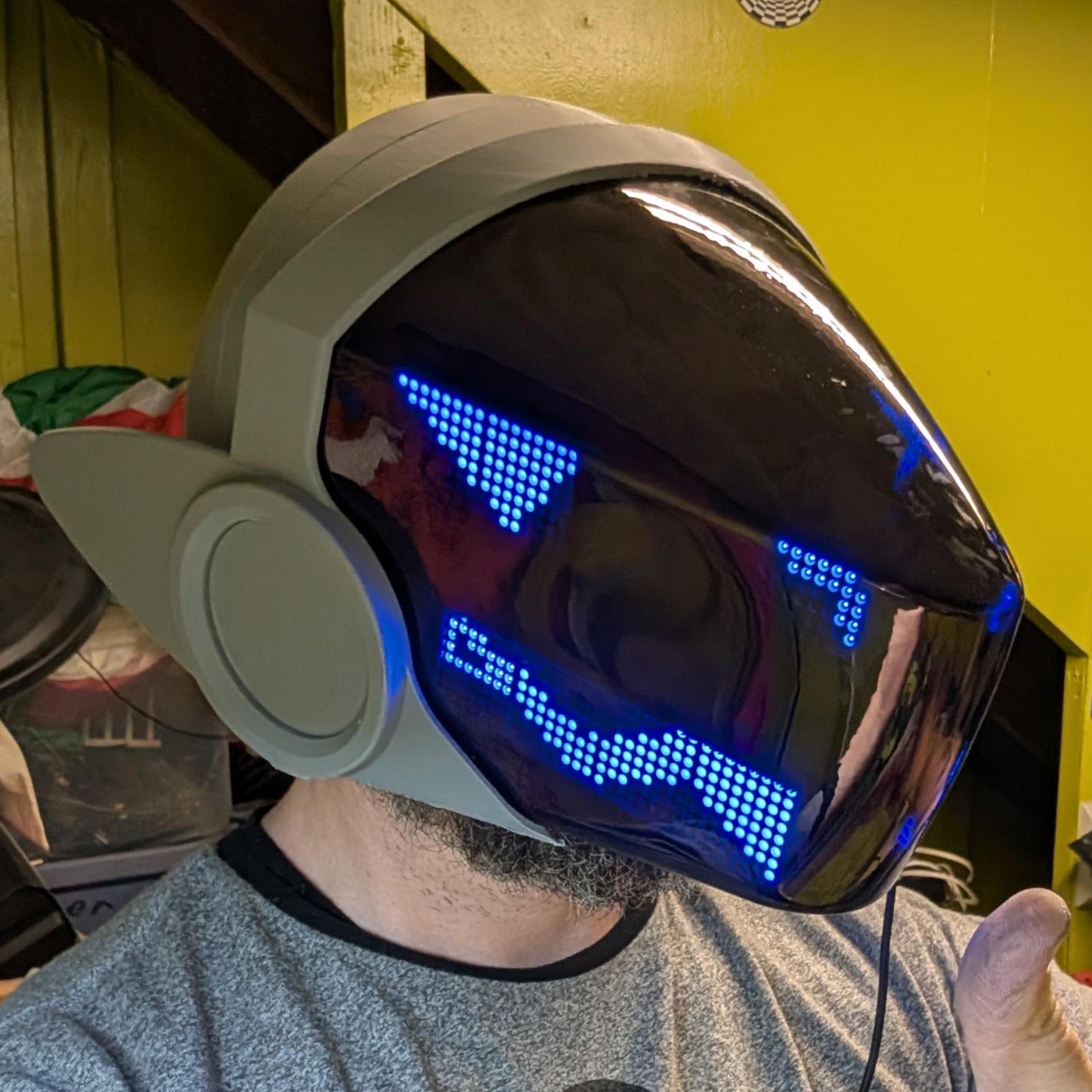 Protogen Interactive Electronics MAX7219 LED Matrix with Boop Sensor, talking mouth, fan ELECTRONICS ONLY