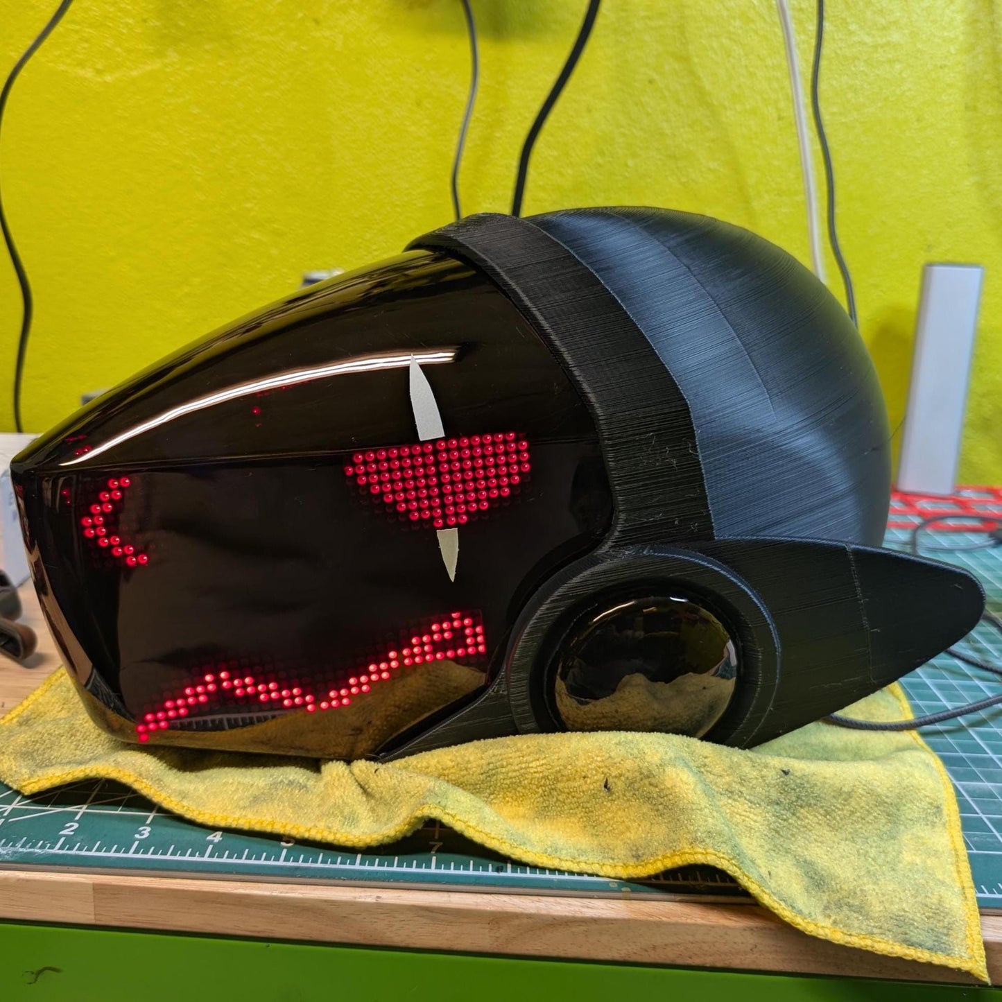 Protogen Interactive Electronics MAX7219 LED Matrix with Boop Sensor, talking mouth, fan ELECTRONICS ONLY