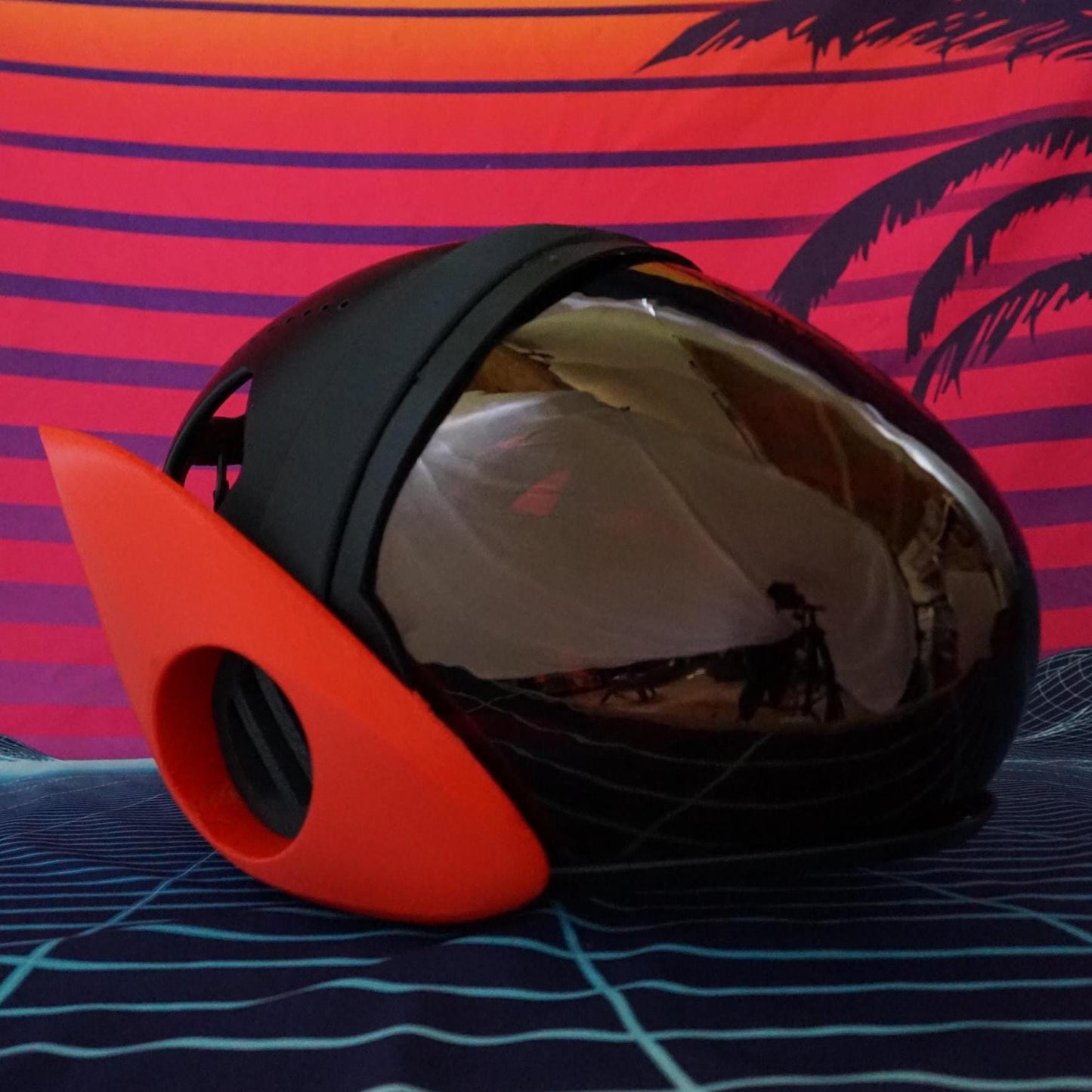PROTOFRENZ Protogen Head Base: Furry Helmet with Visor & Antennae