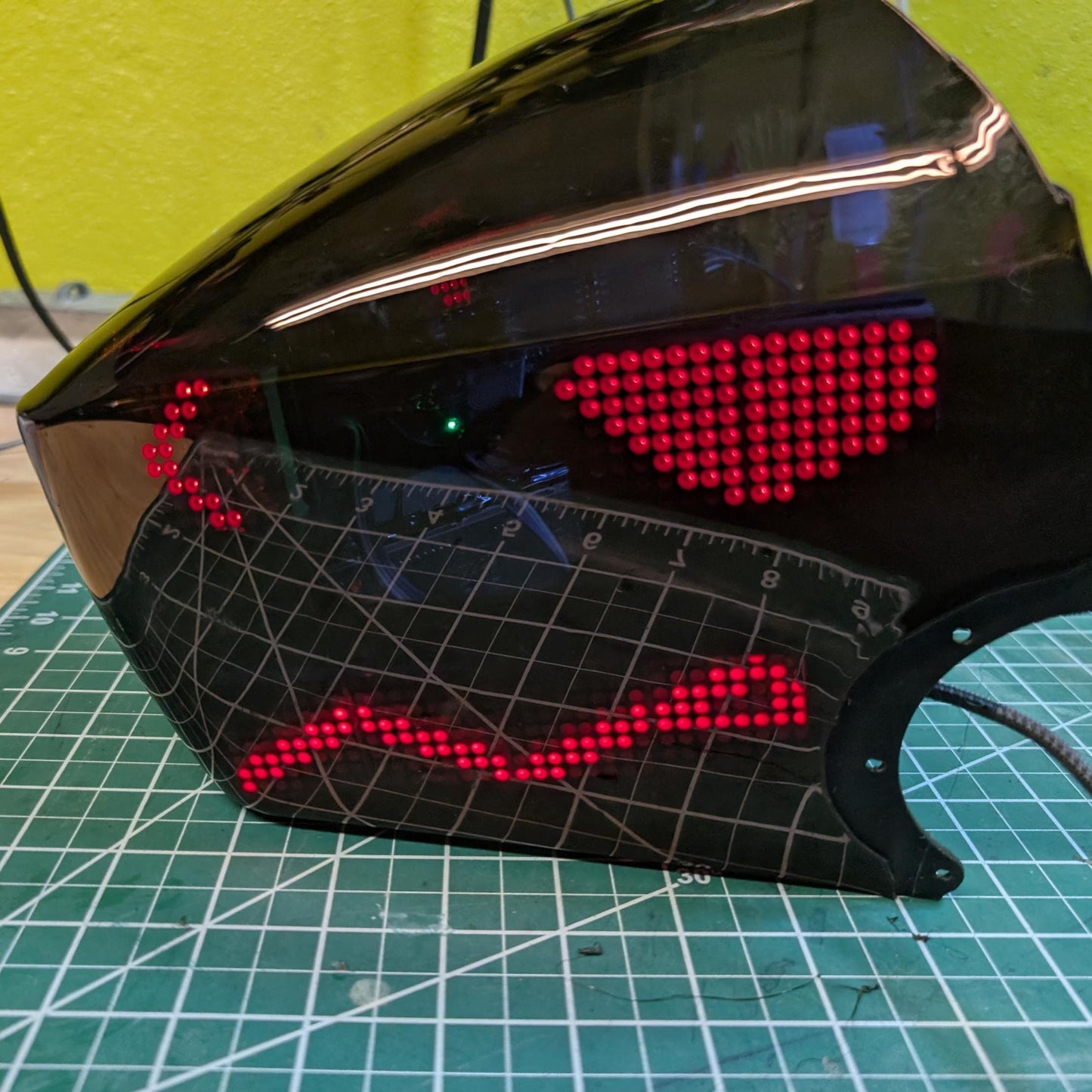 Protogen Interactive Electronics MAX7219 LED Matrix with Boop Sensor, talking mouth, fan ELECTRONICS ONLY