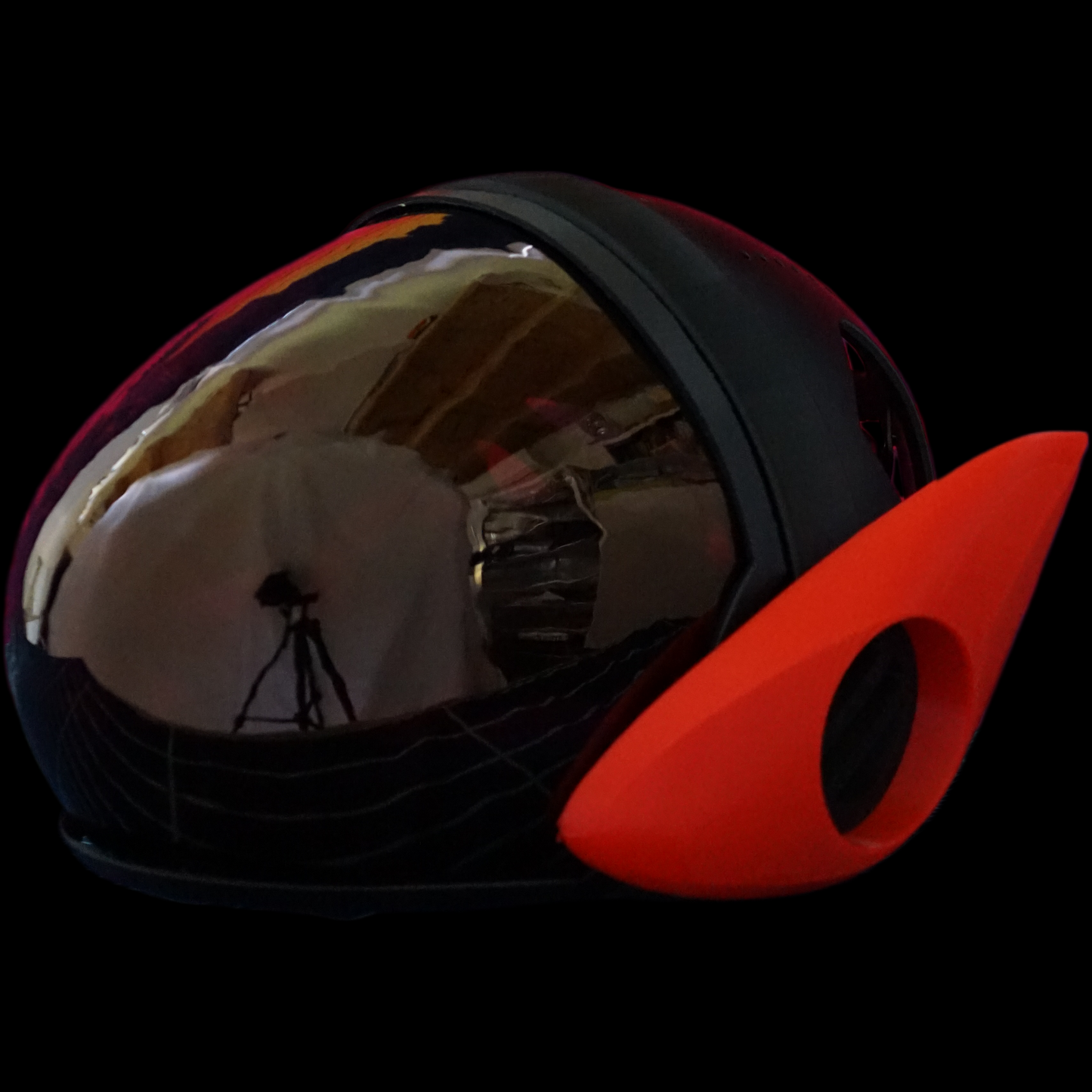 Protogen Head Base ProtoFrenz Iris — 3D Printed Rounded, No Electronics, Paint or Fur Ready, MAX7219