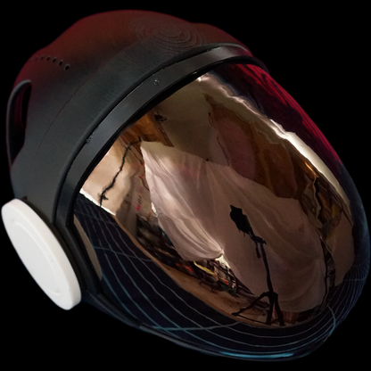 Protogen Head Base ProtoFrenz Iris — 3D Printed Rounded, No Electronics, Paint or Fur Ready, MAX7219