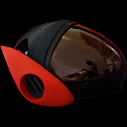 Protogen Head Base ProtoFrenz Iris — 3D Printed Rounded, No Electronics, Paint or Fur Ready, MAX7219