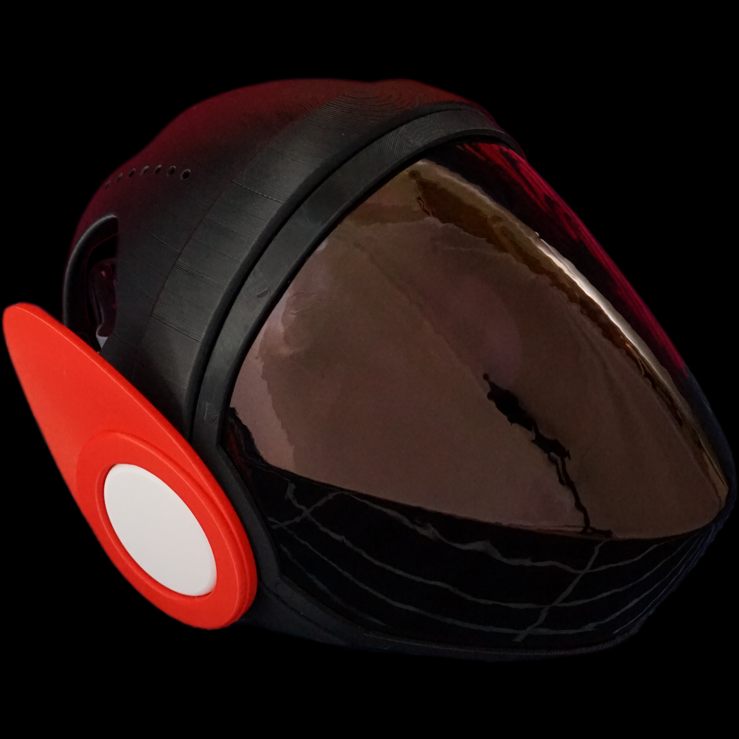 Protogen Head Base ProtoFrenz Nyx — 3D Printed Pointed, No Electronics, Paint or Fur Ready, MAX7219