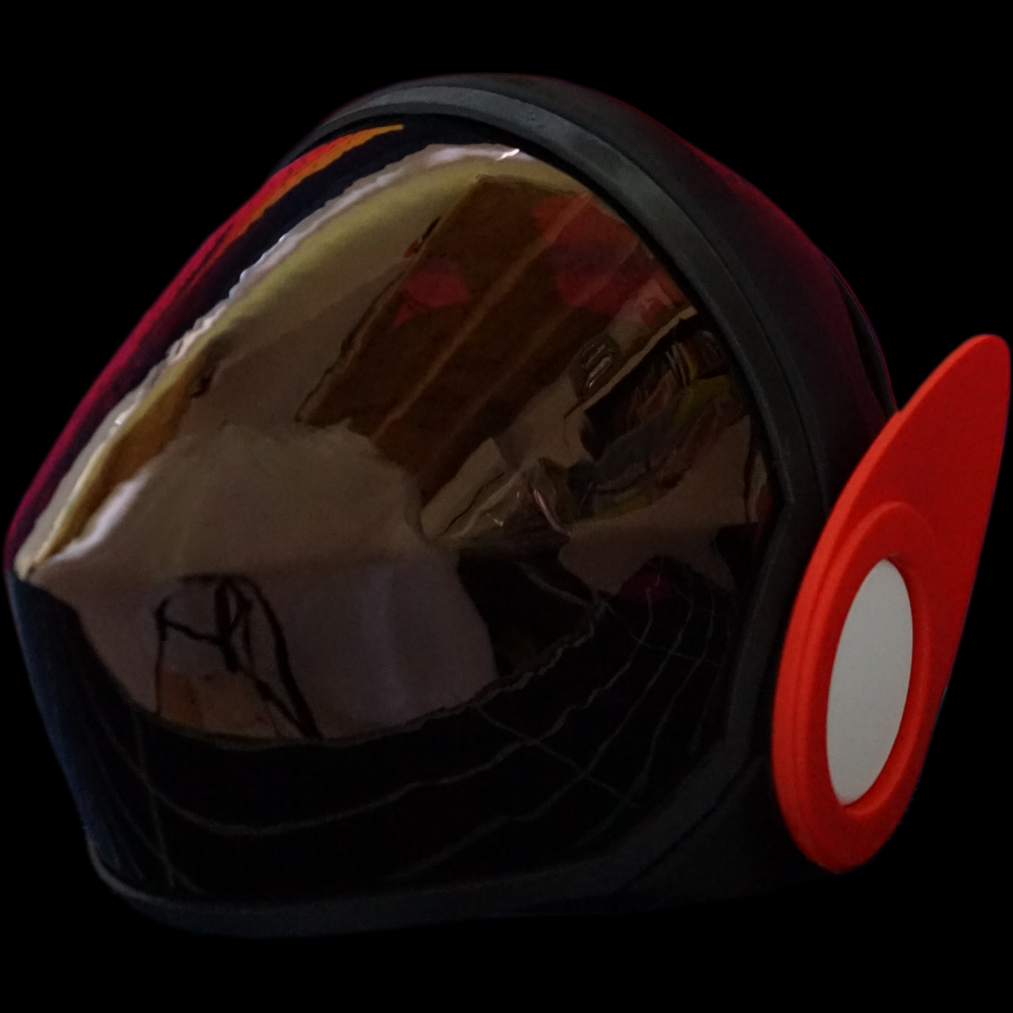 Protogen Head Base ProtoFrenz Nyx — 3D Printed Pointed, No Electronics, Paint or Fur Ready, MAX7219