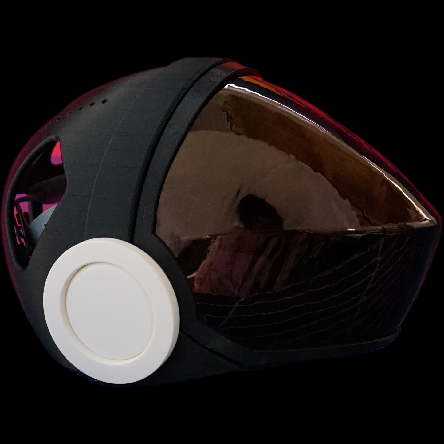 Protogen Head Base ProtoFrenz Nyx — 3D Printed Pointed, No Electronics, Paint or Fur Ready, MAX7219