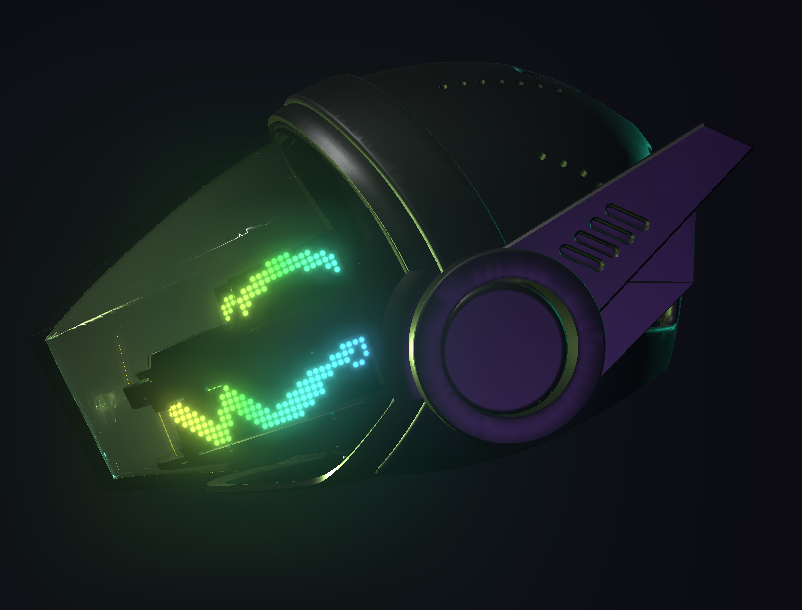 Protogen Head ProtoFrenz Vex — NeoPixel RGB, Power Bank Included, Boop Sensor, Talking Mouth, Fan | D-Lux Build