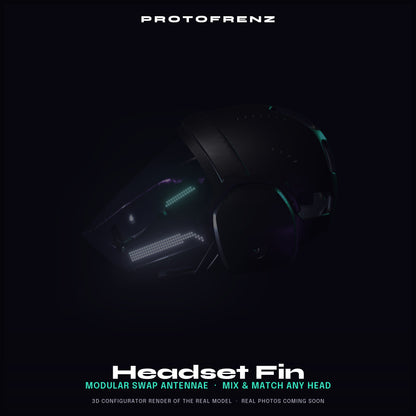 ProtoFrenz Protogen Fins — Modular Swap Antennae, Multiple Styles, ProtoFrenz Head Compatible, 3D Printed