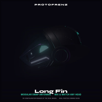 ProtoFrenz Protogen Fins — Modular Swap Antennae, Multiple Styles, ProtoFrenz Head Compatible, 3D Printed