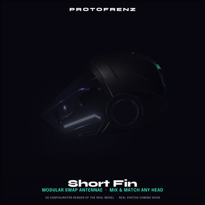ProtoFrenz Protogen Fins — Modular Swap Antennae, Multiple Styles, ProtoFrenz Head Compatible, 3D Printed