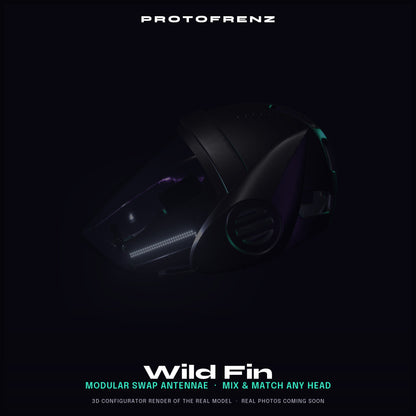 ProtoFrenz Protogen Fins — Modular Swap Antennae, Multiple Styles, ProtoFrenz Head Compatible, 3D Printed