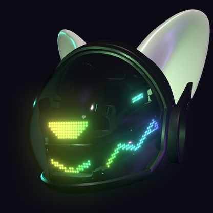 Protogen Head ProtoFrenz Iris — NeoPixel LED, Fully Assembled, Boop Sensor, Fan, Power Bank | D-Lux