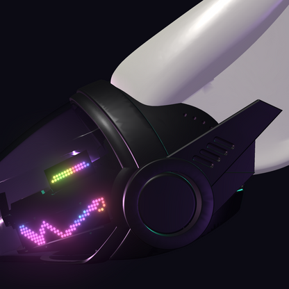 Protogen Head ProtoFrenz Vex — NeoPixel RGB, Power Bank Included, Boop Sensor, Talking Mouth, Fan | D-Lux Build
