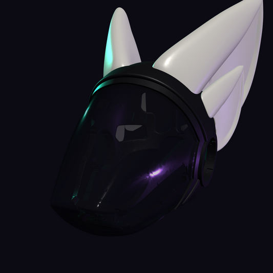 Fennec Fox Secondary Ears Protogen Fursuit Cosplay — 3D Printed, TPU or PLA, Fits ProtoFrenz Head Base Dual Ear Mounts