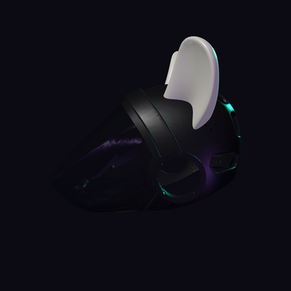 Mouse Ears Protogen Fursuit Cosplay — 3D Printed Stylized, TPU or PLA, Fits Protogen Head Base