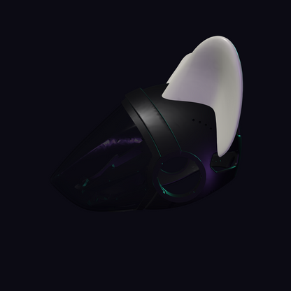 Wolf Ears Protogen Fursuit Cosplay — 3D Printed Stylized, TPU or PLA, Fits Protogen Head Base