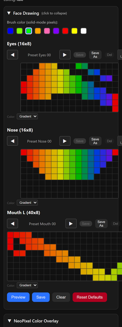 ProtoFrenz 3.0 Controller — WiFi, WebUI, 134+ Presets, MAX7219 or HUB75/P3