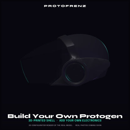 Protogen Head Base MK3 ProtoFrenz — 3D Printed, Fursuit Head, Full-Color Panel & LED Matrix Compatible, Legacy