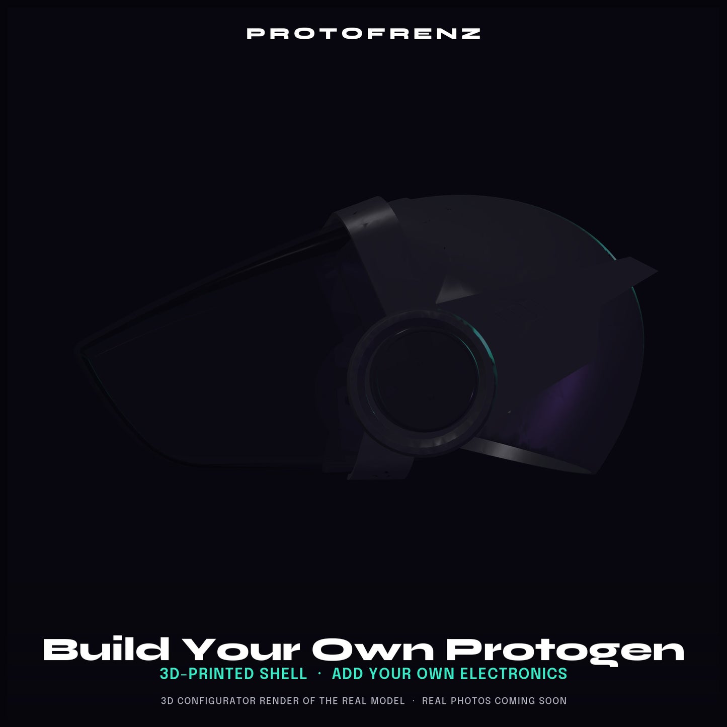 Protogen Head Base MK5 ProtoFrenz — 3D Printed, Fursuit Head, Full-Color Panel & LED Matrix Compatible, Legacy