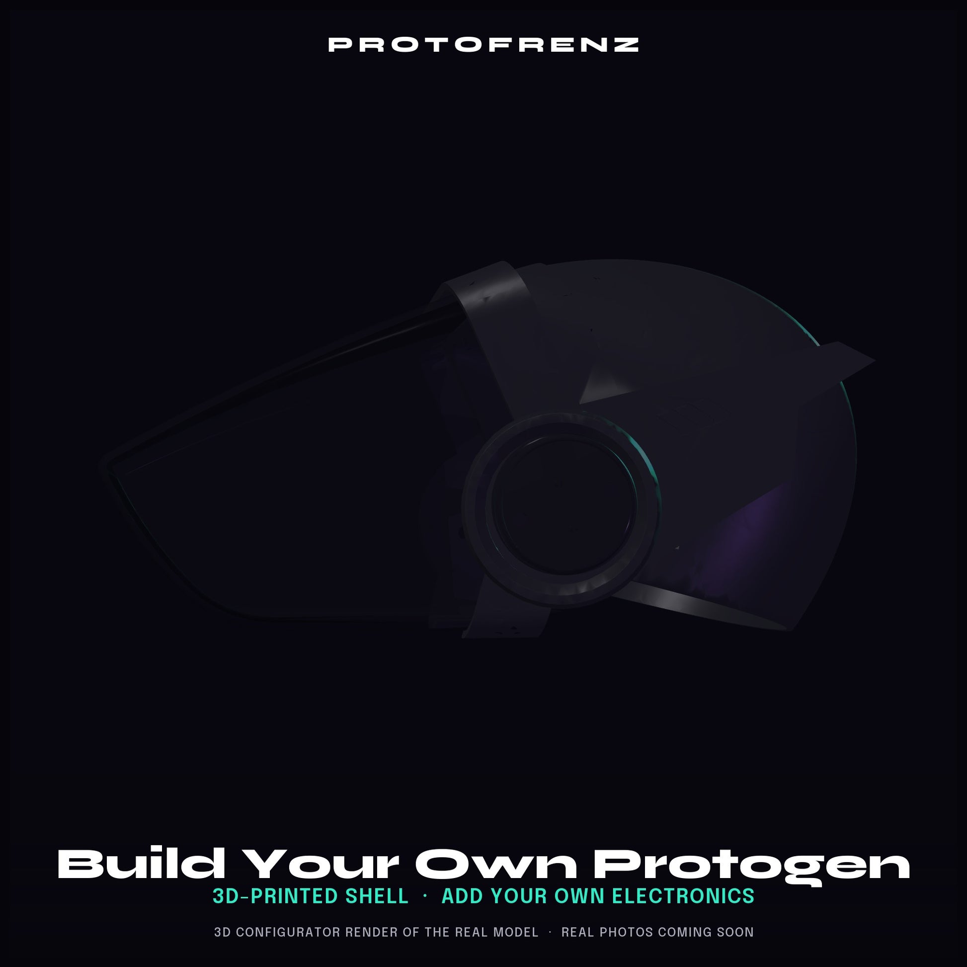 Protogen Head Base MK5 ProtoFrenz — 3D Printed, Fursuit Head, Full-Color Panel & LED Matrix Compatible, Legacy