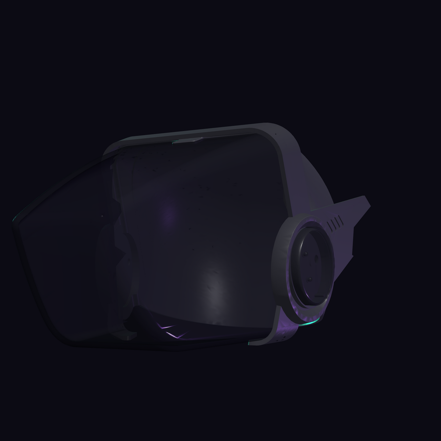 Protogen Head Base MK5 ProtoFrenz — 3D Printed, Fursuit Head, Full-Color Panel & LED Matrix Compatible, Legacy