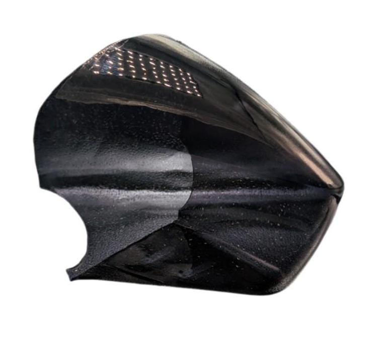 M16 Studios MK3 protogen PETG tinted visor lens, replacement part, shown from front