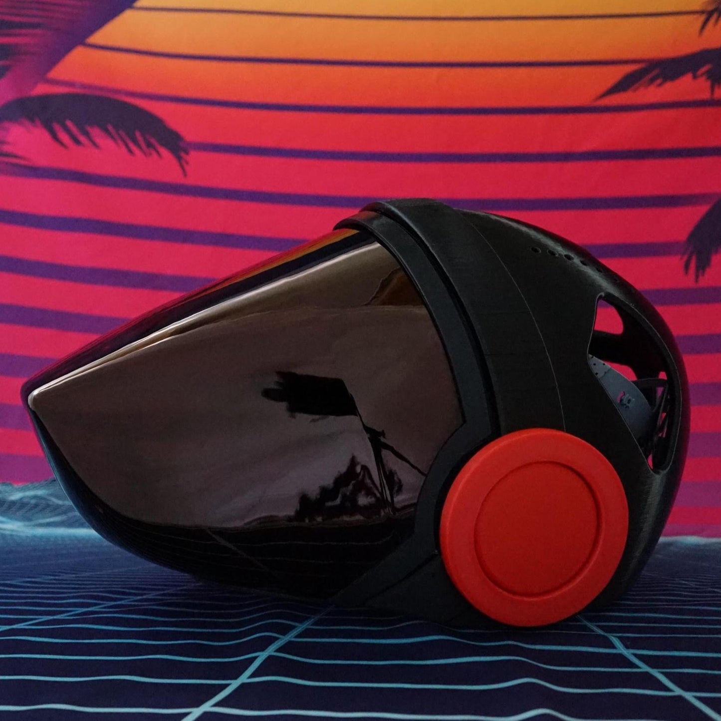 PROTOFRENZ protogen furry helmet head frame with magnetized visor