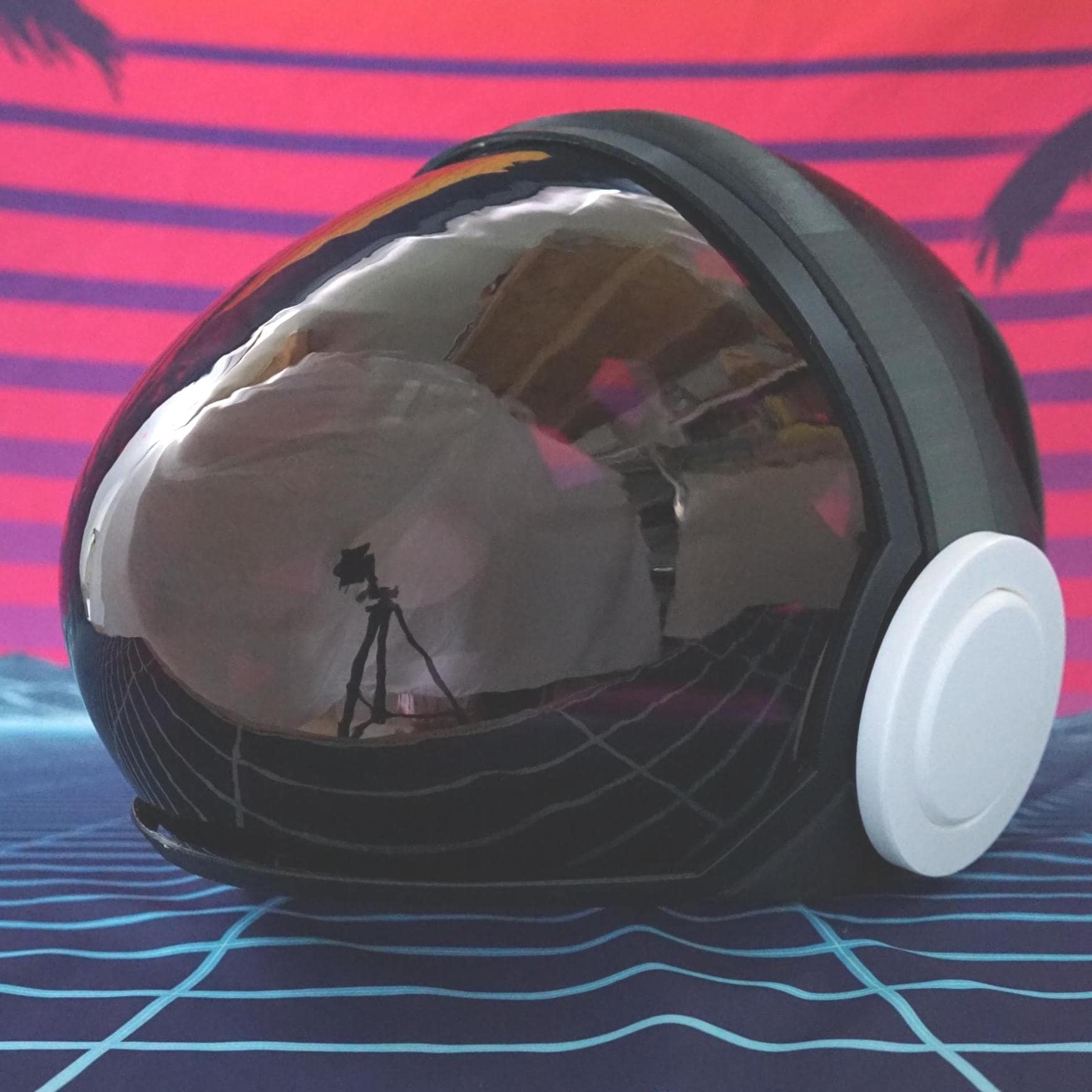 PROTOFRENZ protogen furry helmet head frame with magnetized visor