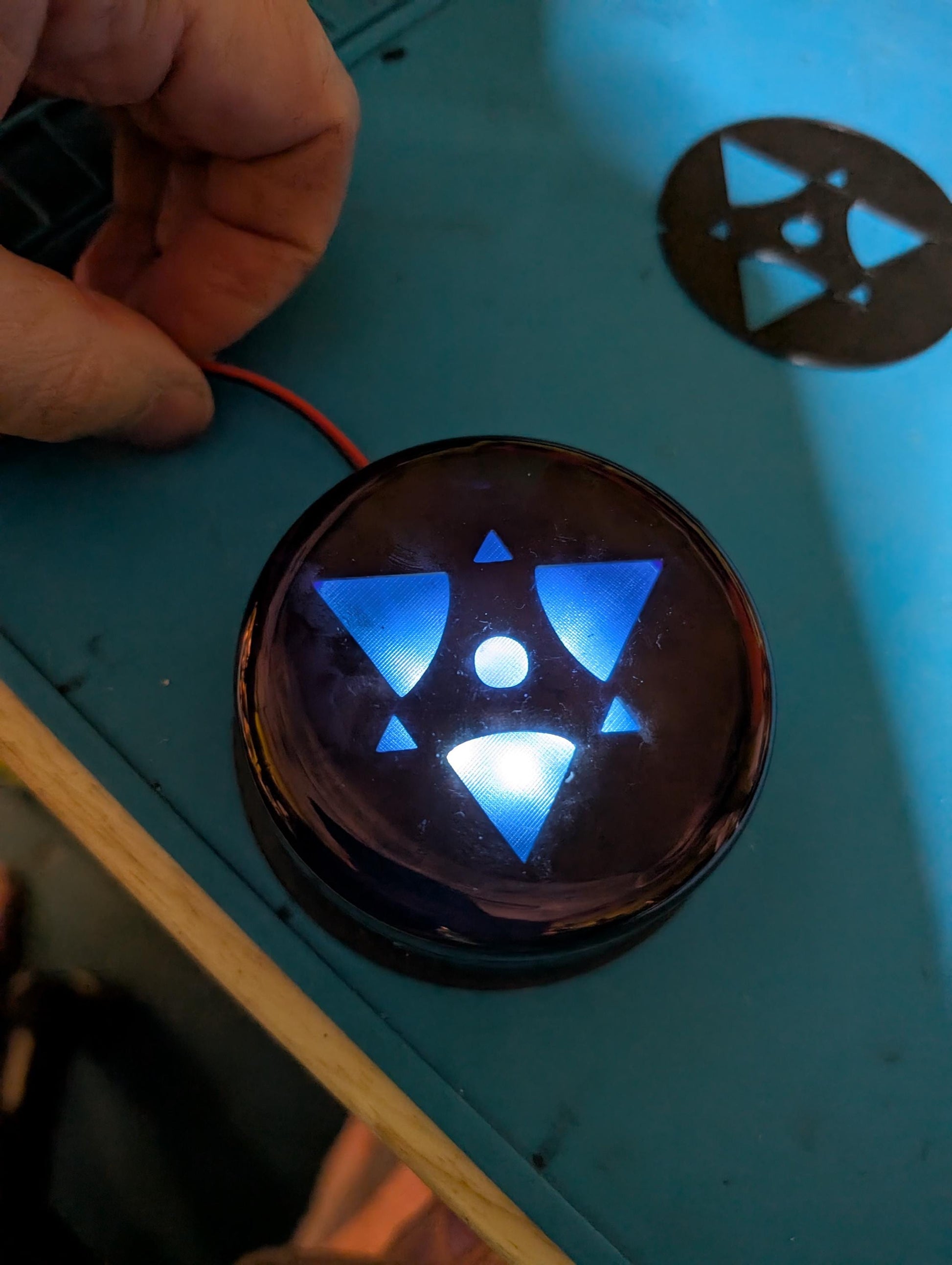 Add-On: Custom Logo Lighted Cheek Plates (Must purchase with head/cheek bubbles)