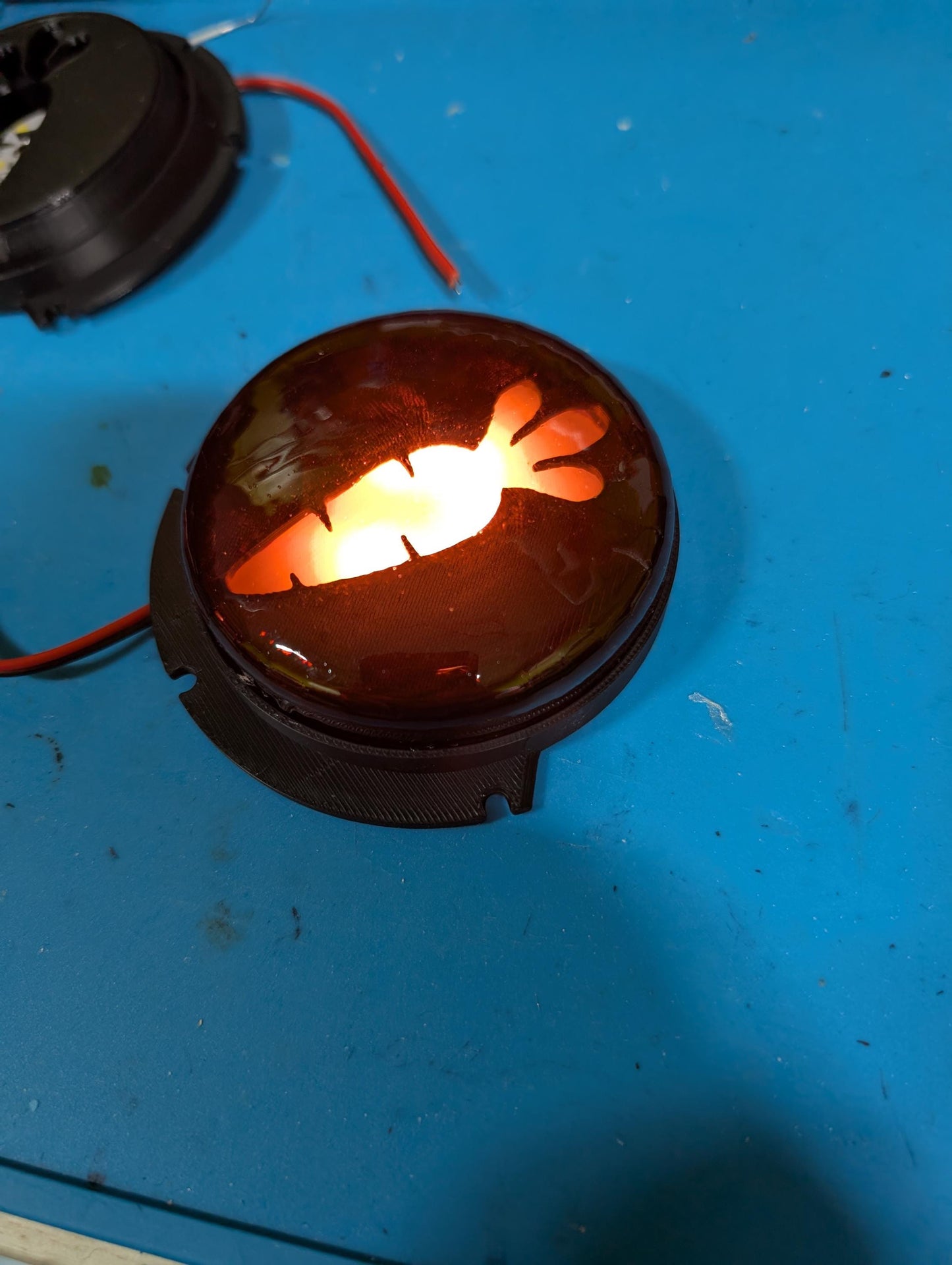 Add-On: Custom Logo Lighted Cheek Plates (Must purchase with head/cheek bubbles)