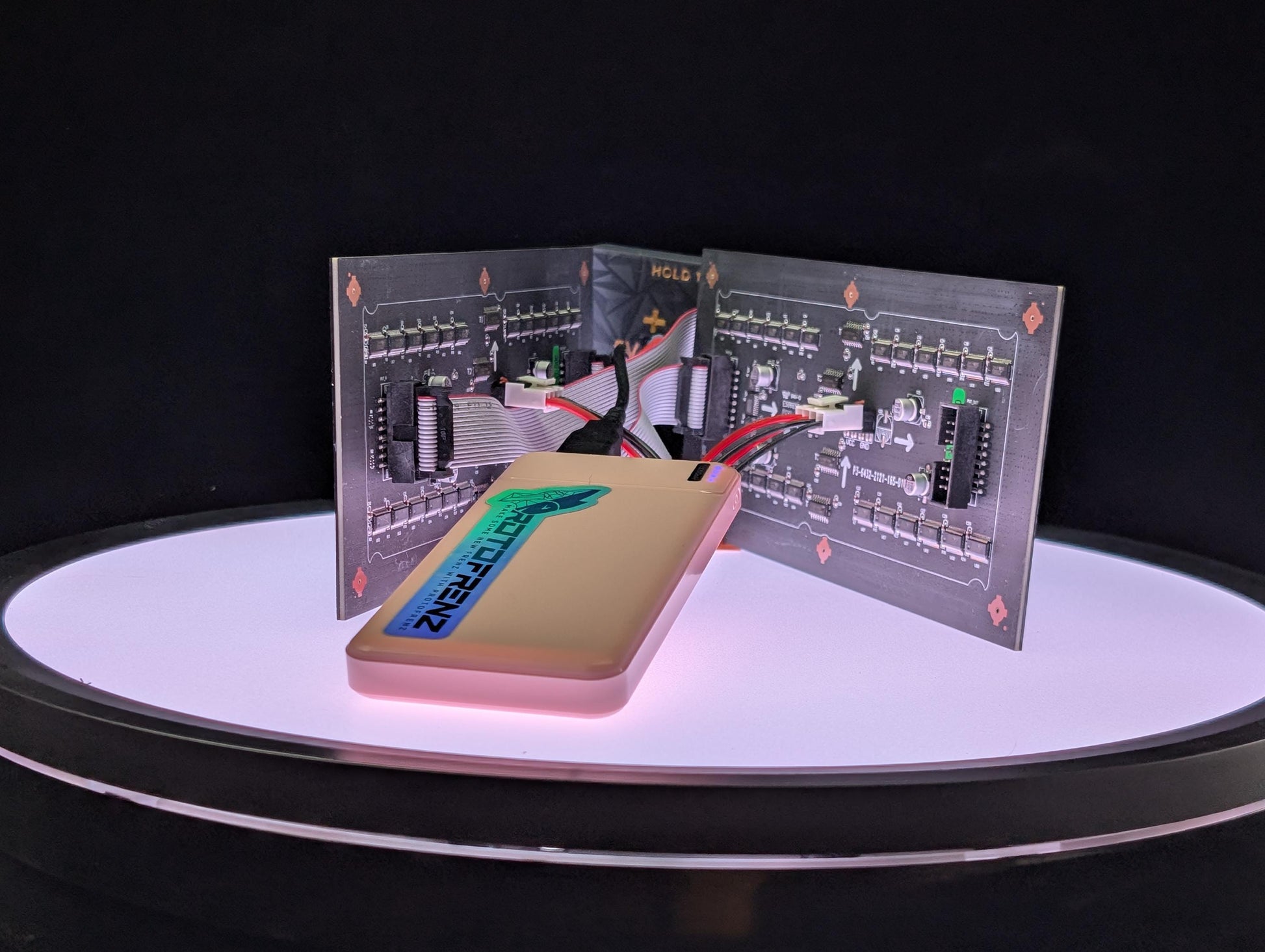 Protogen face head HUB75 LED display kit 192x96mm programmable