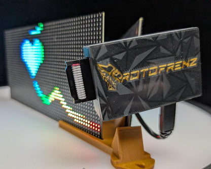 Protogen face head HUB75 LED display kit 192x96mm programmable