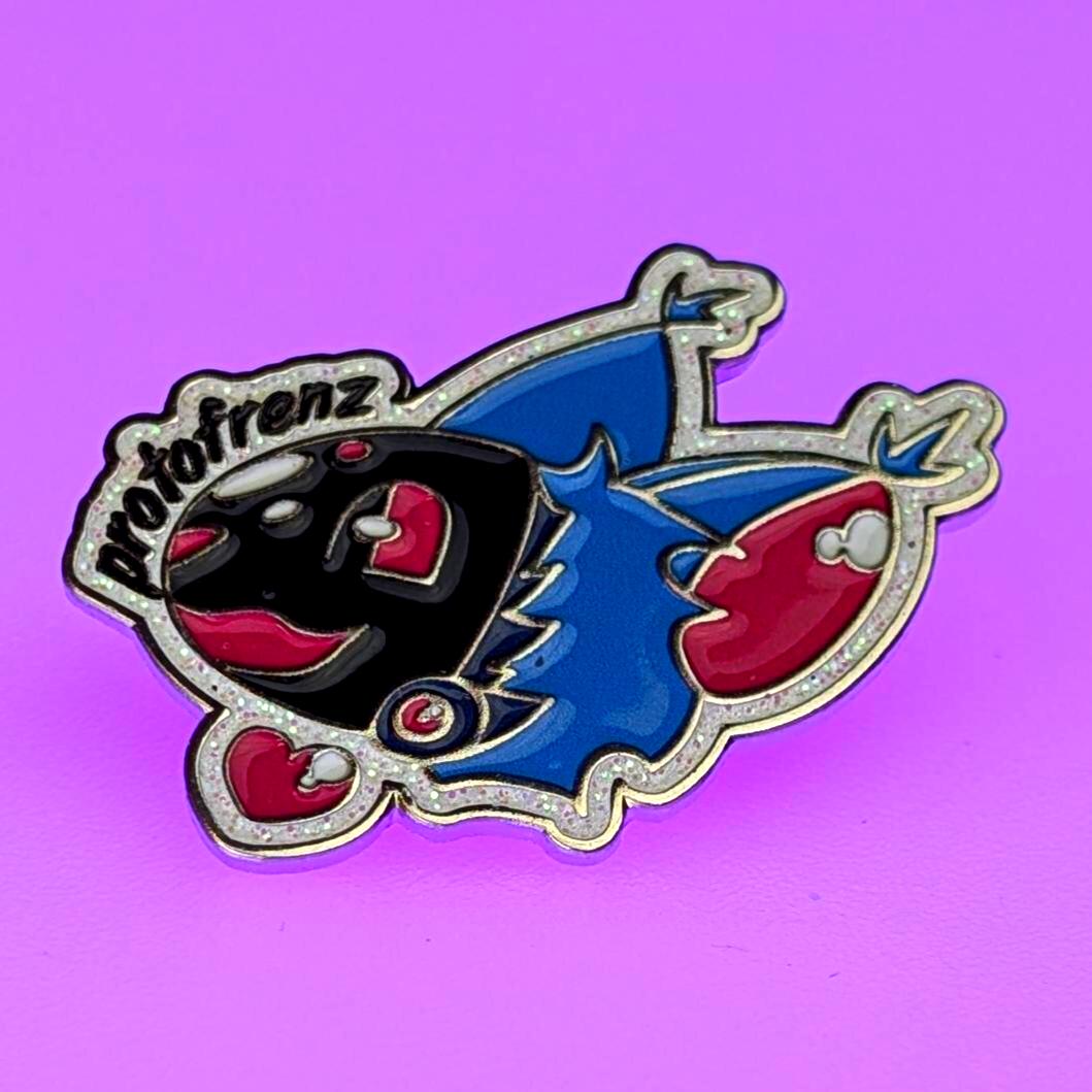 protofrenz-strawberry-pin-cute-15-88613 LED display close-up, expression detail and pixel quality