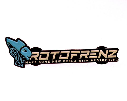 protofrenz-logo-make-some-new-07248 protogen fursuit head, side profile showing fin height and visor depth