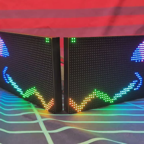 Protogen face head LED display kit 192x96mm programmable