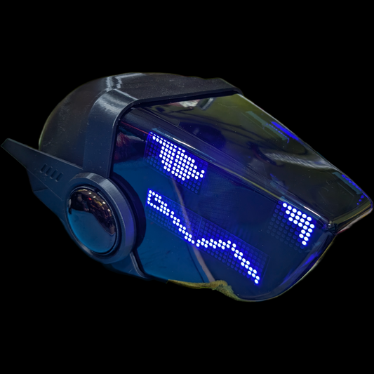 Protogen Head MK5 ProtoFrenz Studio — LED Display, MAX7219 or HUB75, Boop Sensor, Talking Mouth, Sensor Kit