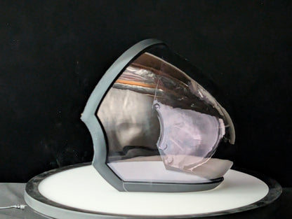 ProtoFrenz Iris (Rounded) Visor — PETG Tinted Black, Magnetic Frame Included