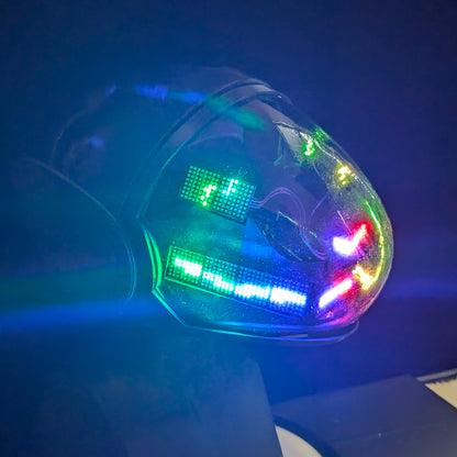 Protogen Head ProtoFrenz Iris — NeoPixel LED, Fully Assembled, Boop Sensor, Fan, Power Bank | D-Lux