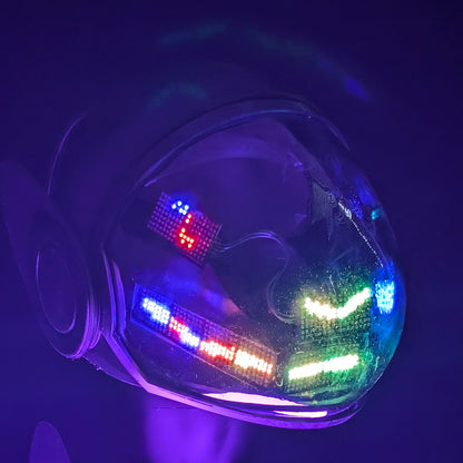 Protogen Head ProtoFrenz Iris — NeoPixel LED, Fully Assembled, Boop Sensor, Fan, Power Bank | D-Lux