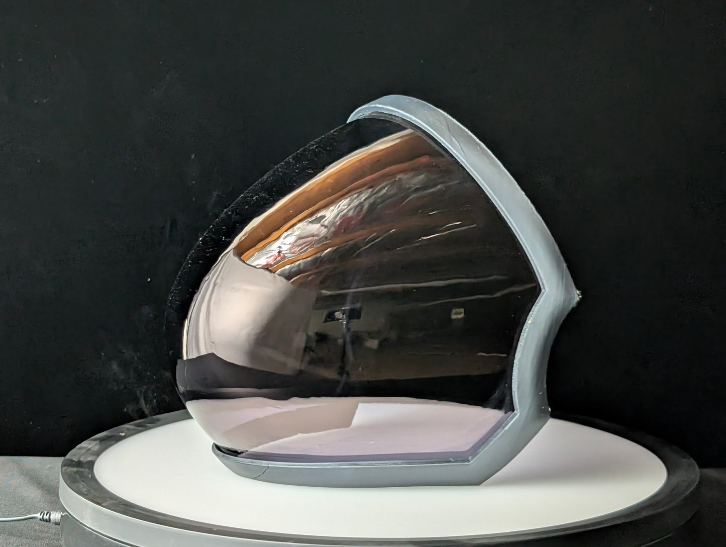 ProtoFrenz Iris (Rounded) Visor — PETG Tinted Black, Magnetic Frame Included