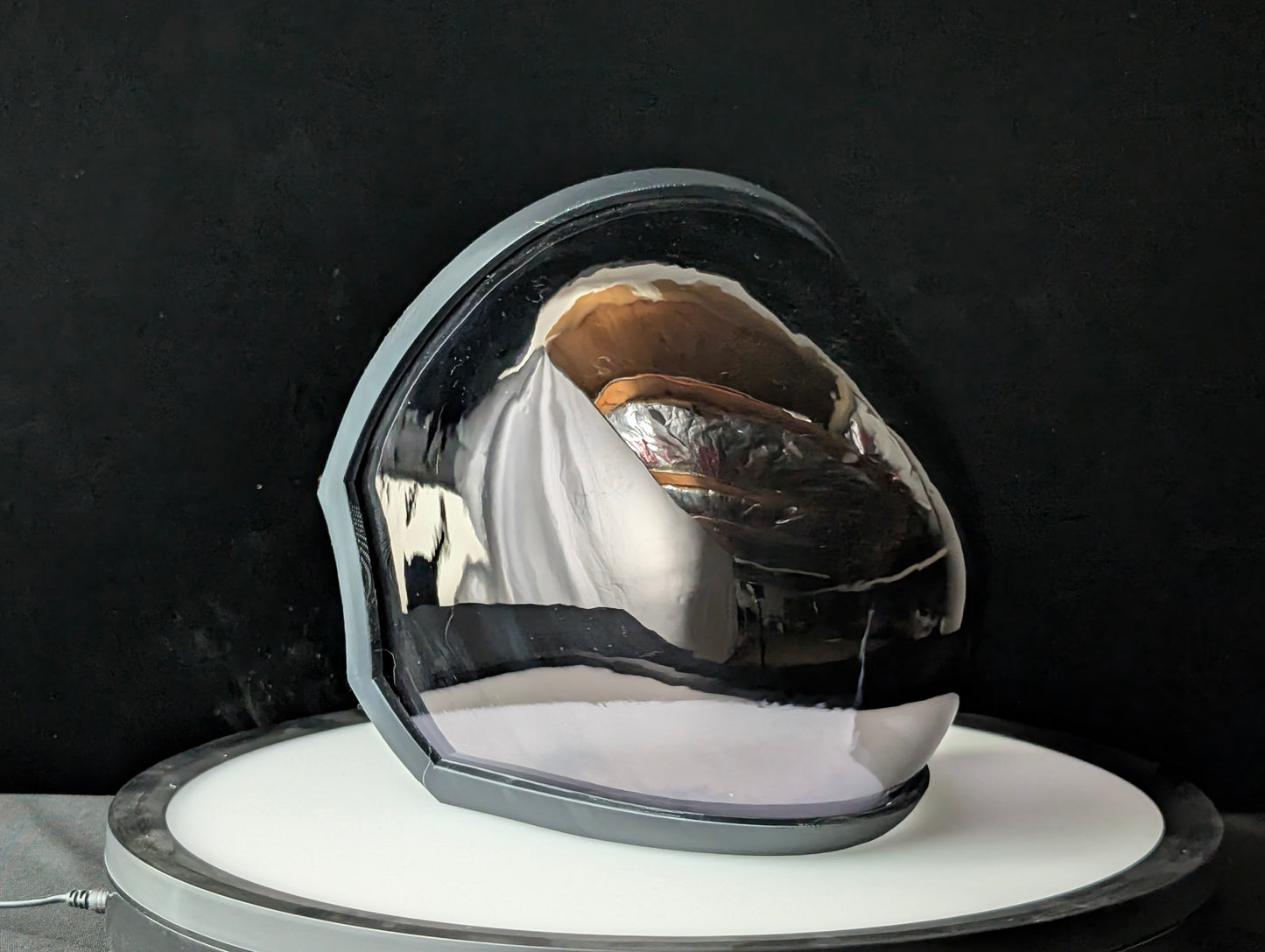 ProtoFrenz Iris (Rounded) Visor — PETG Tinted Black, Magnetic Frame Included