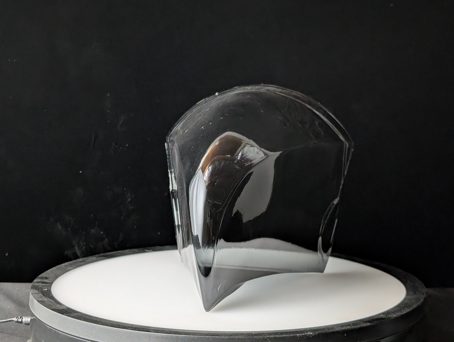 Avian MK3 Protogen Visor — PETG Tinted Black, Magnetic Frame Included, Bird / Raptor Style