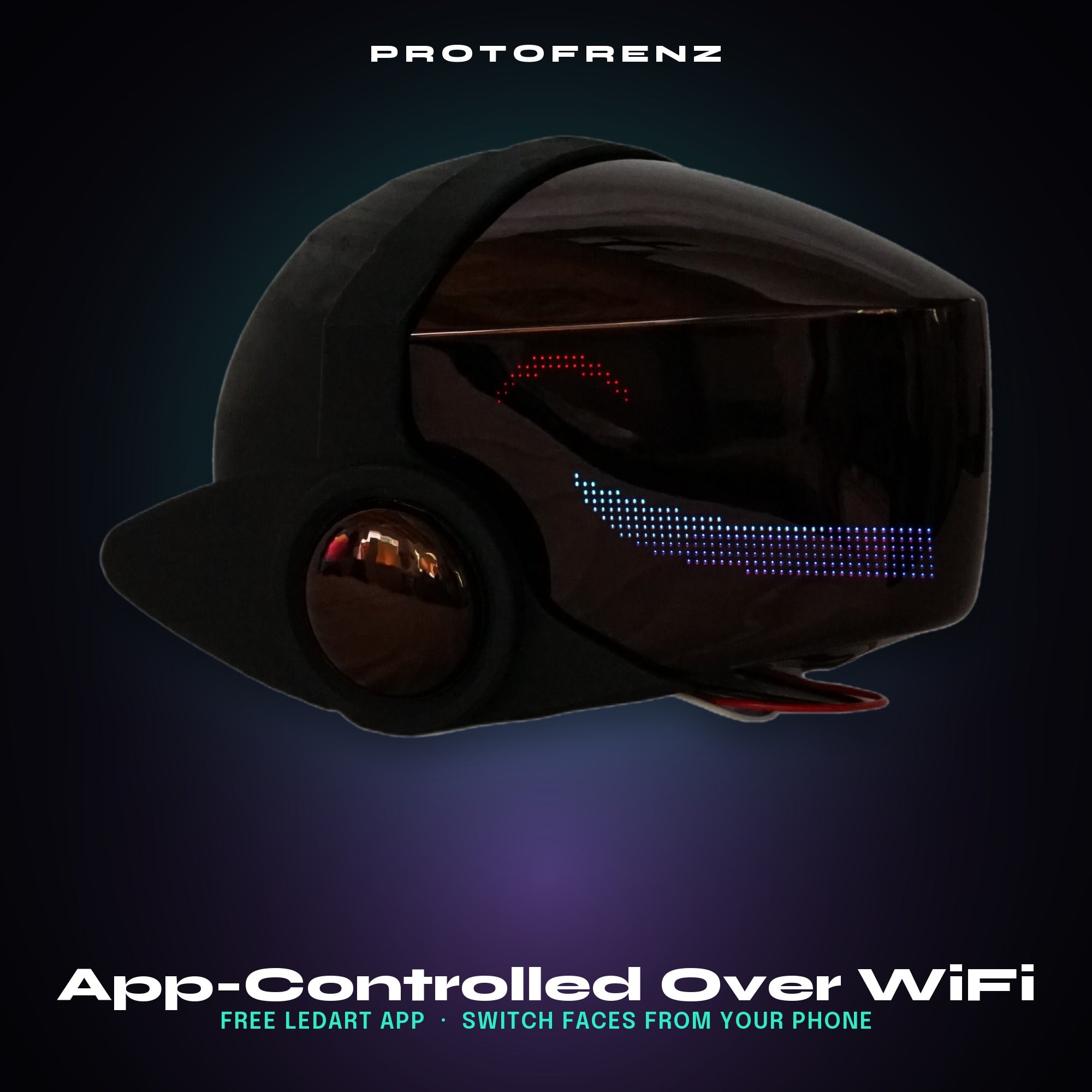 head PROTOSTELLAR 98 170cm ビンディング付き ProtoFrenz Starter MK3 — WF1 App-Controlled Protogen Head