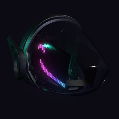 Protogen Head ProtoFrenz Cipher — Boop Sensor, Talking Mouth, Fan, LED Matrix or Full-Color Panel | Studio Build