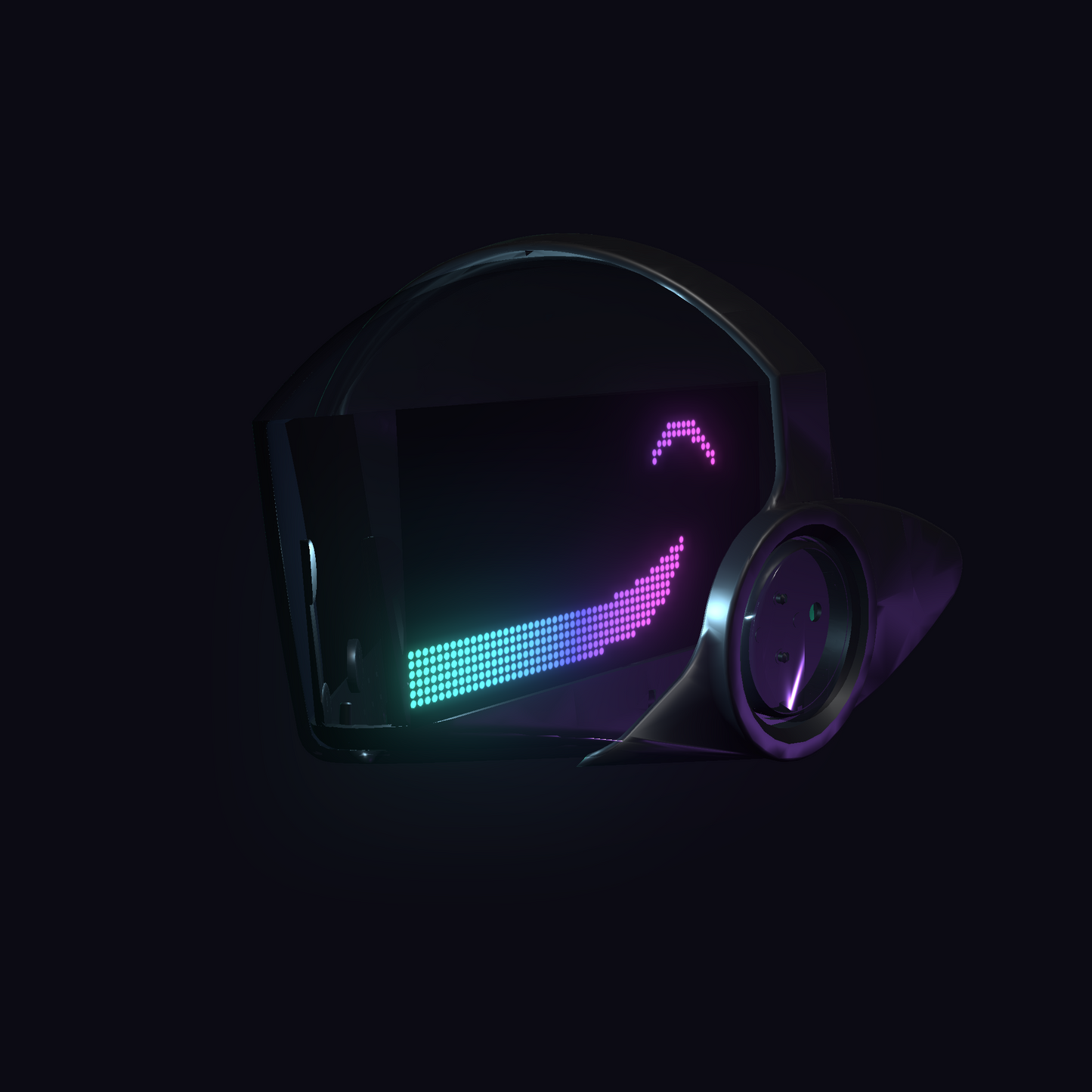 Protogen Head MK3 ProtoFrenz Studio — LED Matrix or Full-Color Panel, Boop Sensor, Talking Mouth, Sensor Kit