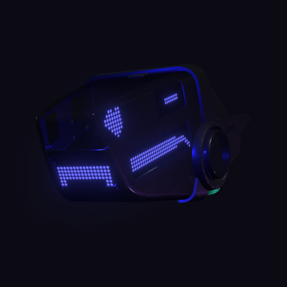 Protogen Head MK5 ProtoFrenz Studio — LED Matrix or Full-Color Panel, Boop Sensor, Talking Mouth, Sensor Kit