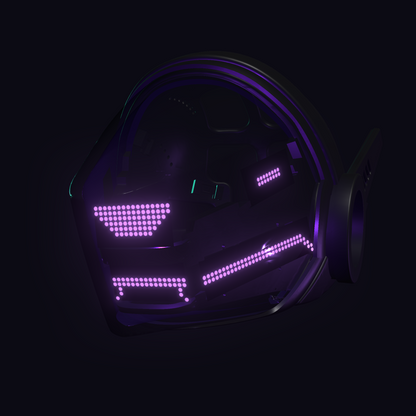 Protogen Head ProtoFrenz Vex — Boop Sensor, Talking Mouth, Fan, LED Matrix | Studio Build