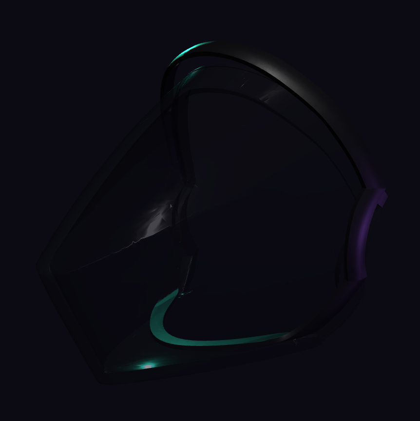 ProtoFrenz Vex Visor — PETG Tinted Black, Magnetic Frame Included