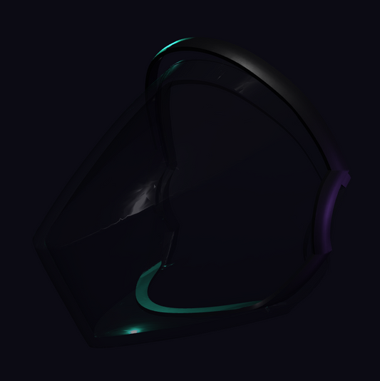 ProtoFrenz Vex Visor — PETG Tinted Black, Magnetic Frame Included